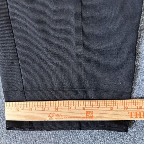 Tommy Bahama Dress Pants Mens 40 (38x29) Black Silk Pleated High Rise‎ Adult - Picture 9 of 9